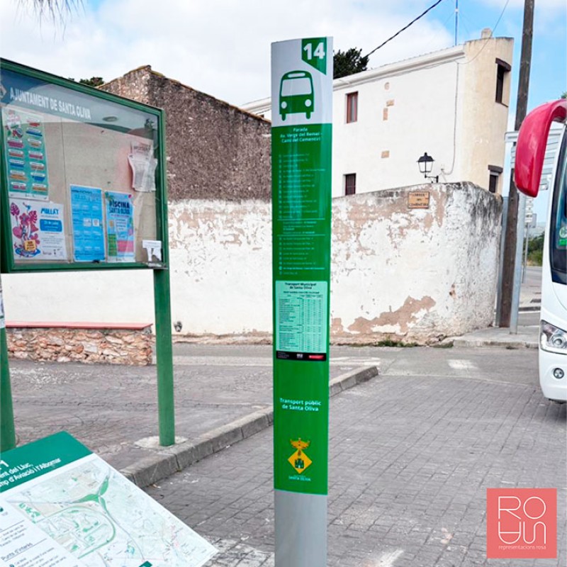 Tòtem per parades d'autobús